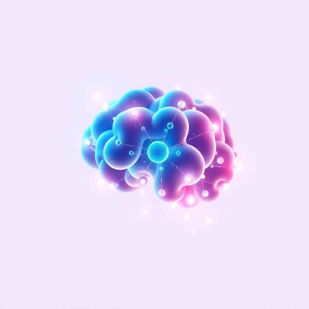 Abstract artificial intelligence and digital learning visualization